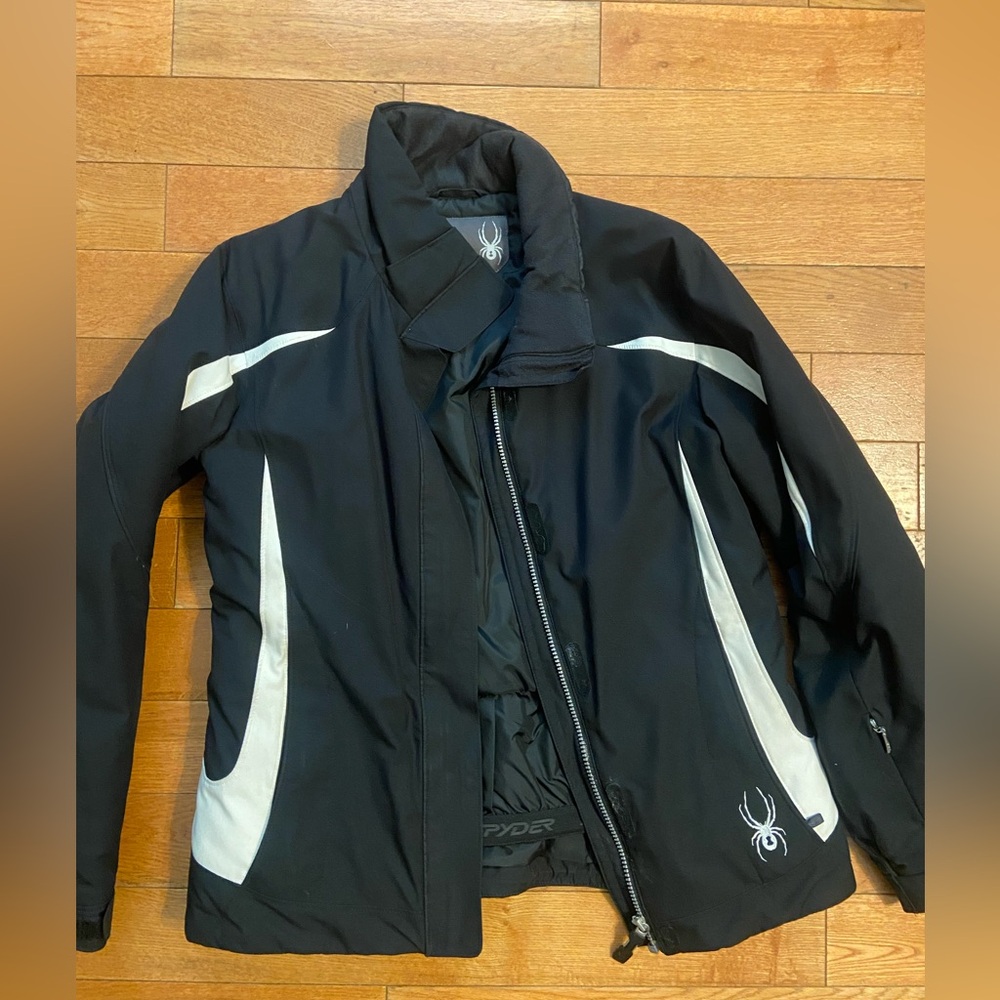 Black and white Spyder jacket
